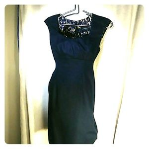 Navy blue sheath dress